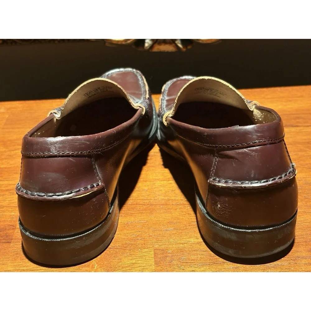 Florsheim Penny Loafer Black Leather‎ Shoes Slip-On Leather Moc Toe Mens 9.5D